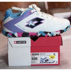 Lotto Kids' Roma 500 Turf Medium Width Soccer Cleats, Size 5